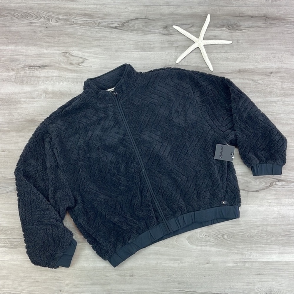 🔆HURLEY🔆 SHERPA JACKET ZIP UP SWEATER - Picture 5 of 13
